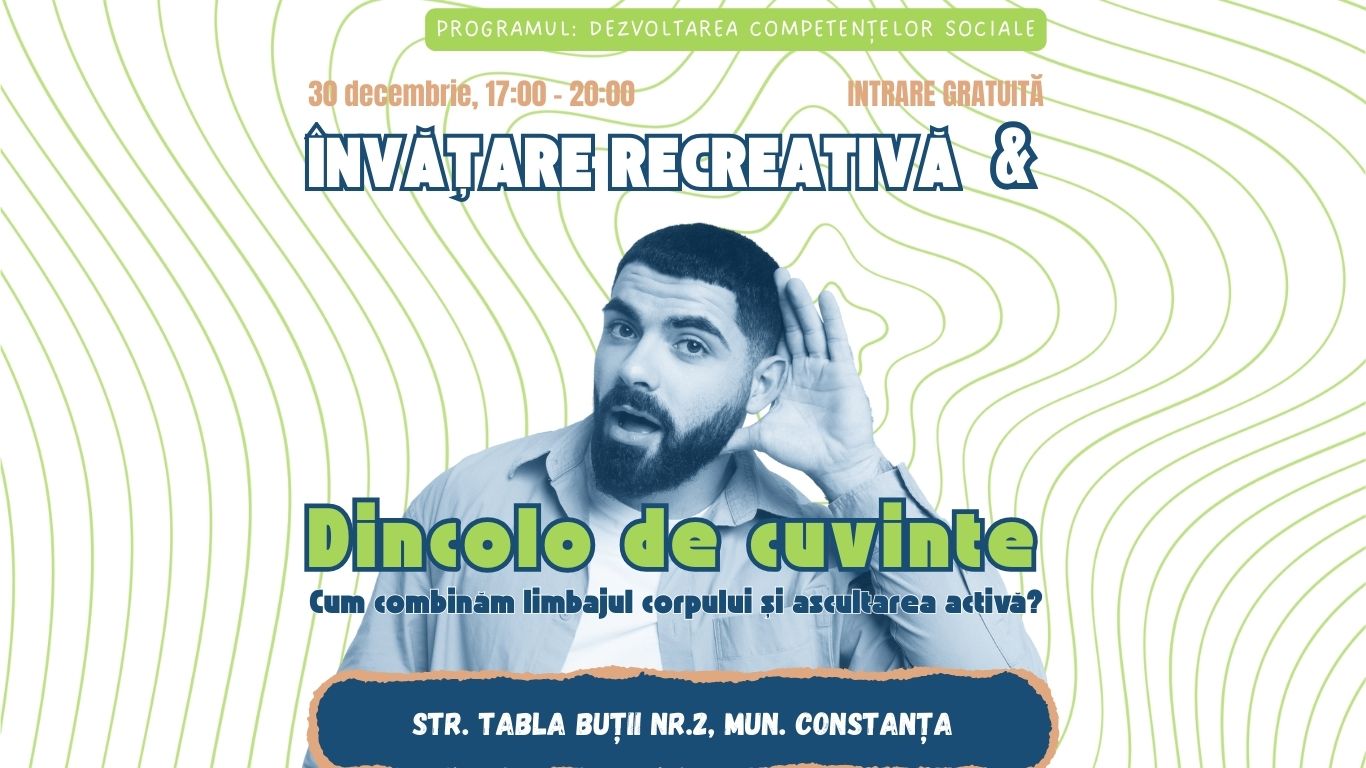 ACTIVITATE: Dincolo de cuvinte & Învățare recreativă
