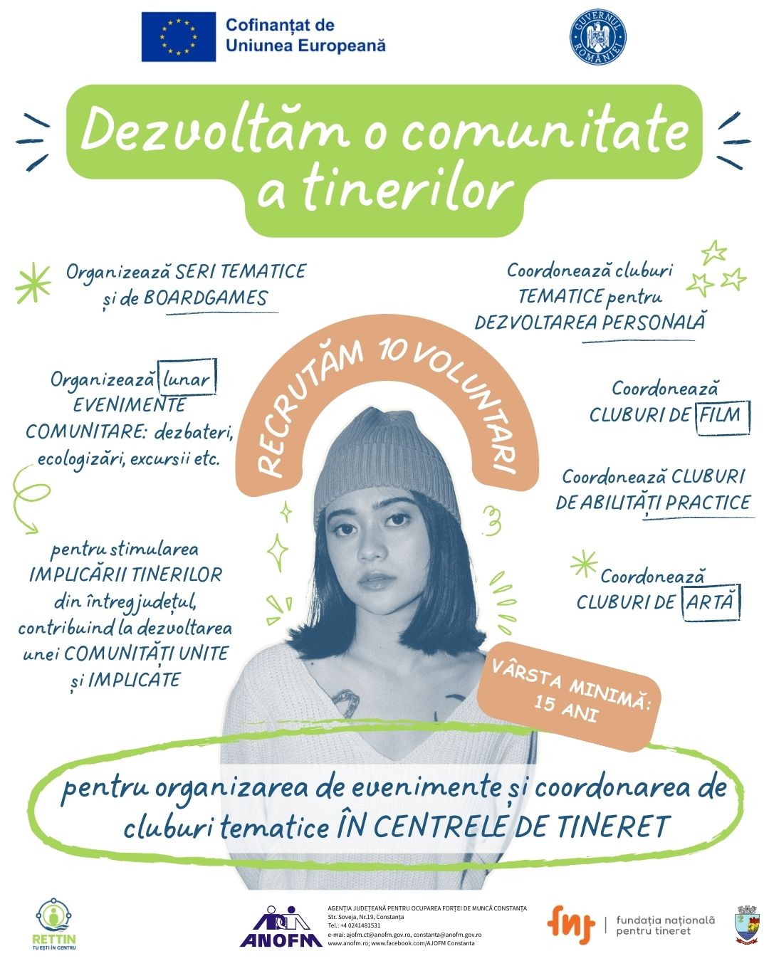 RECRUTARE: Căutăm voluntari (MUN. CONSTANȚA & MANGALIA)