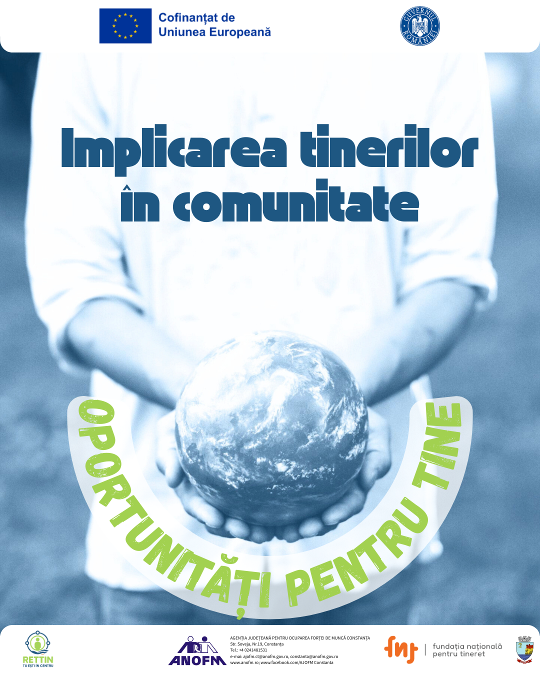 IMPLICARE A TINERILOR ÎN COMUNITATE: Oportunități pentru tine