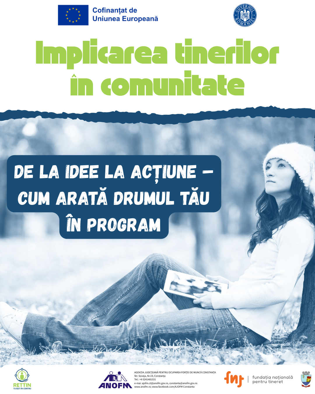 IMPLICAREA TINERILOR ÎN COMUNITATE: De la idee la acțiune – cum arată drumul tău în program