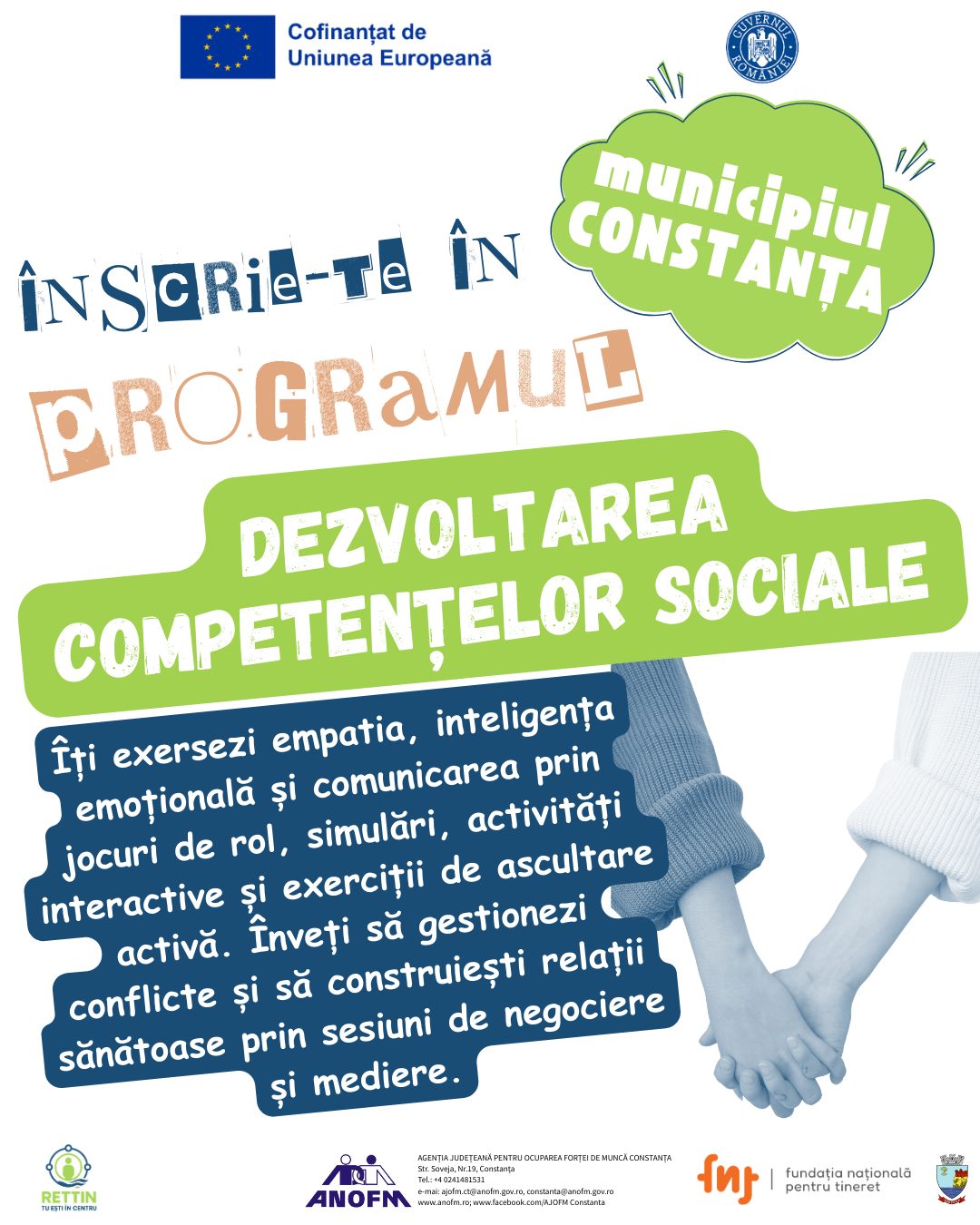 Înscrie-te în Programul DEZVOLTAREA COMPETENȚELOR SOCIALE