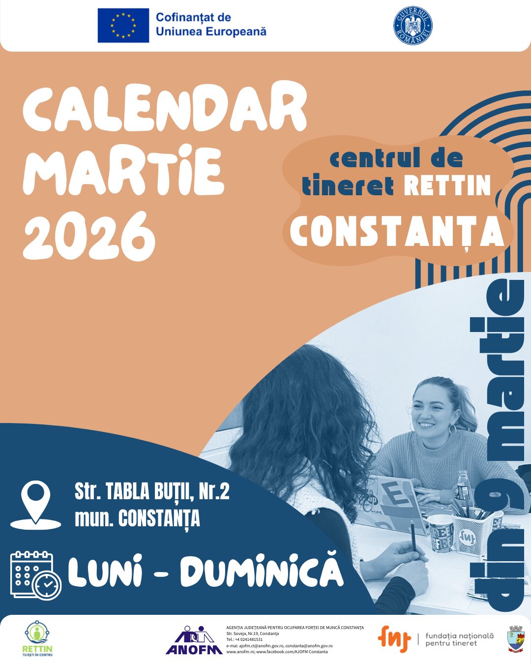 Calendar MARTIE 2026 – RETTIN Constanța