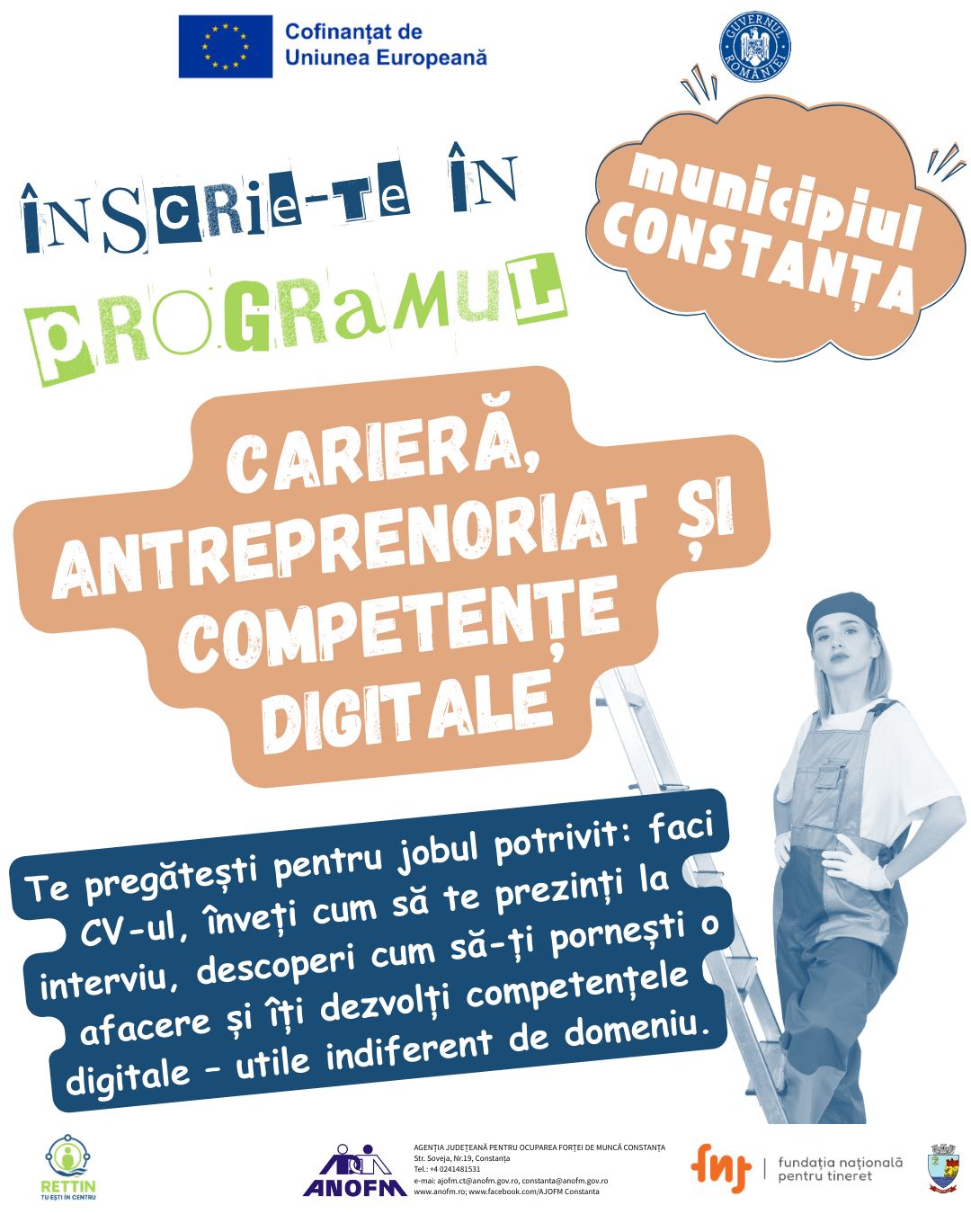 Înscrie-te în Programul CARIERĂ, ANTREPRENORIAT ȘI COMPETENȚE DIGITALE