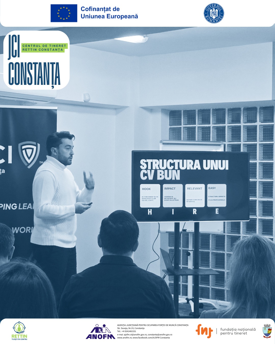 ”PIN JCI – Real HR Talk” la Centrul de Tineret RETTIN Constanța
