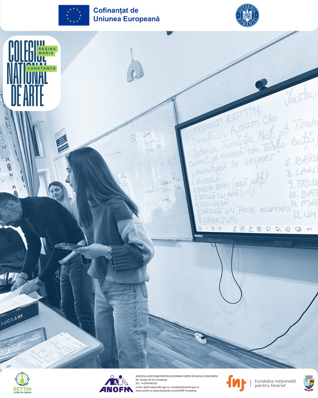 Activități de informare & învățare non-formală la Colegiul Național de Arte „REGINA MARIA” din municipiul Constanța