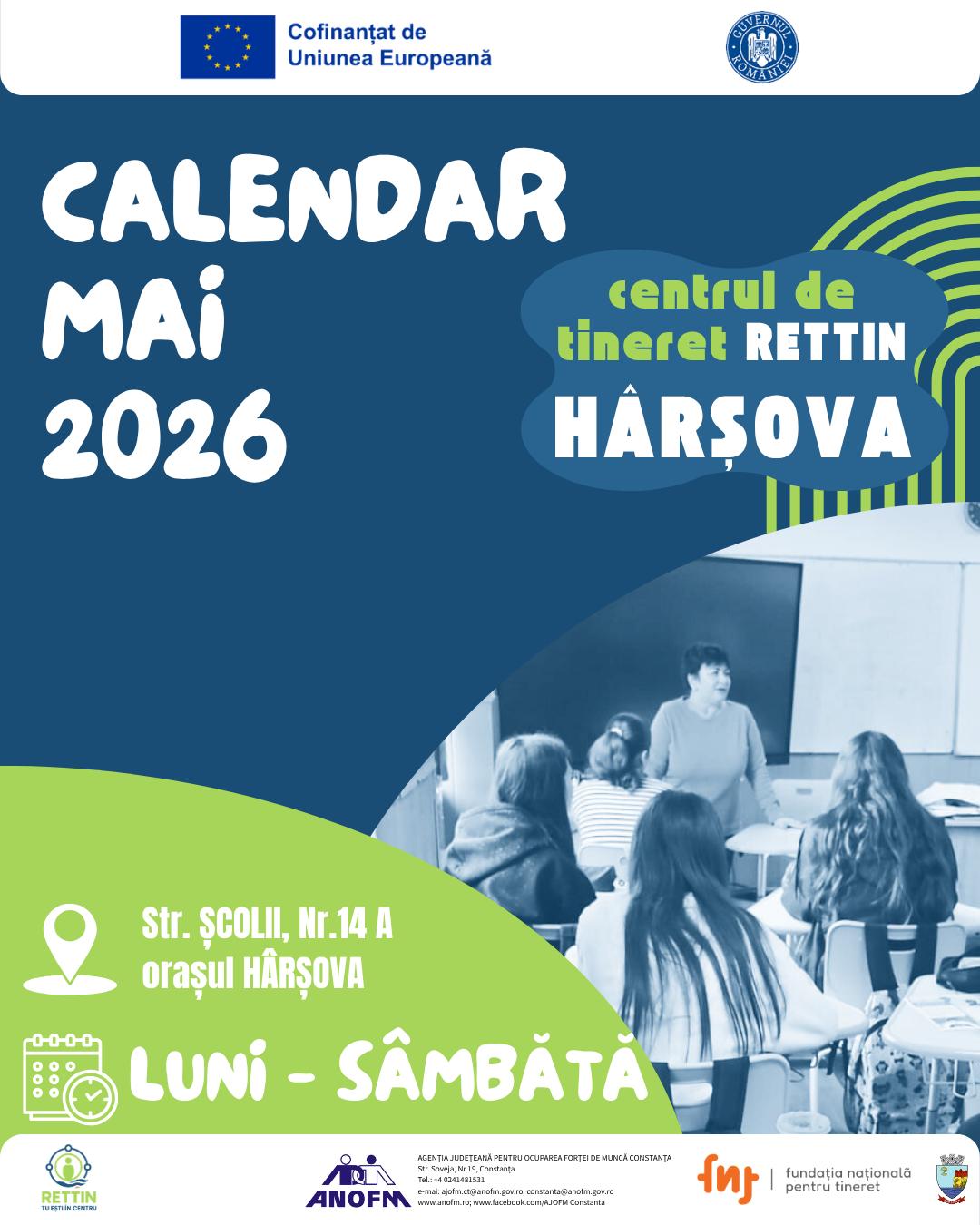 Calendar MAI 2026 – RETTIN Hârșova