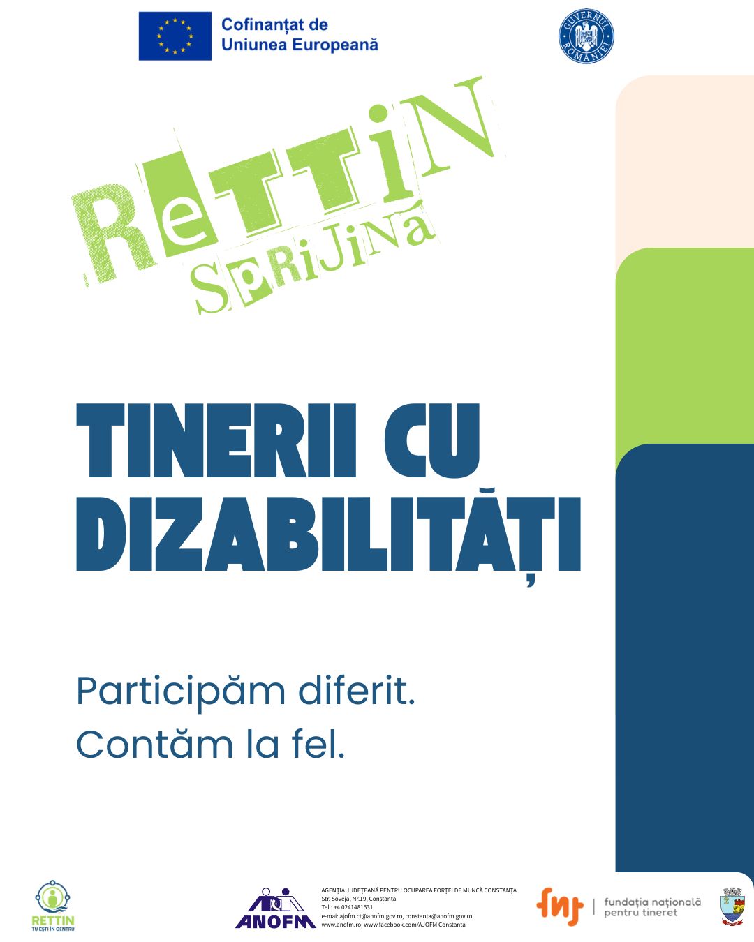 Campanie de conștientizare: TINERII CU DIZABILITĂȚI