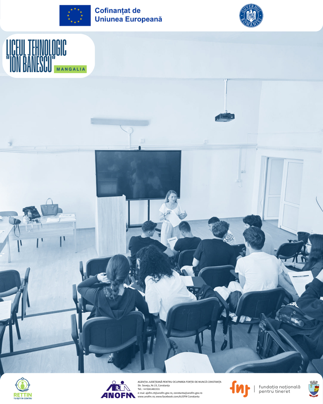 Activități de informare & învățare non-formală la Liceul Tehnologic „Ion Bănescu” Mangalia (Ziua 1)