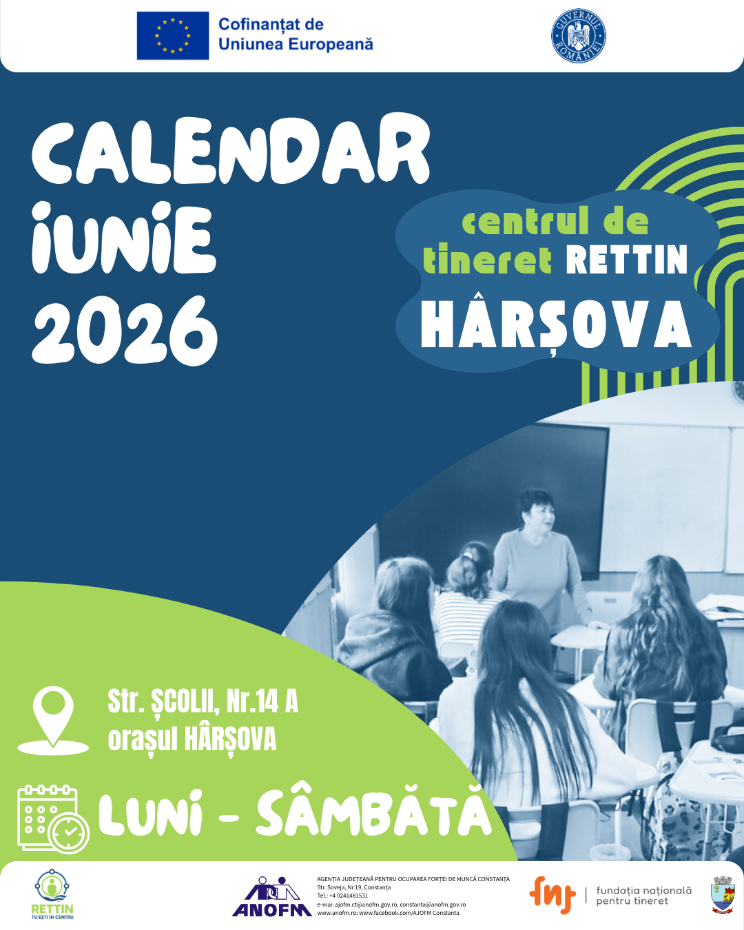 Calendar RETTIN Hârșova – iunie 2026