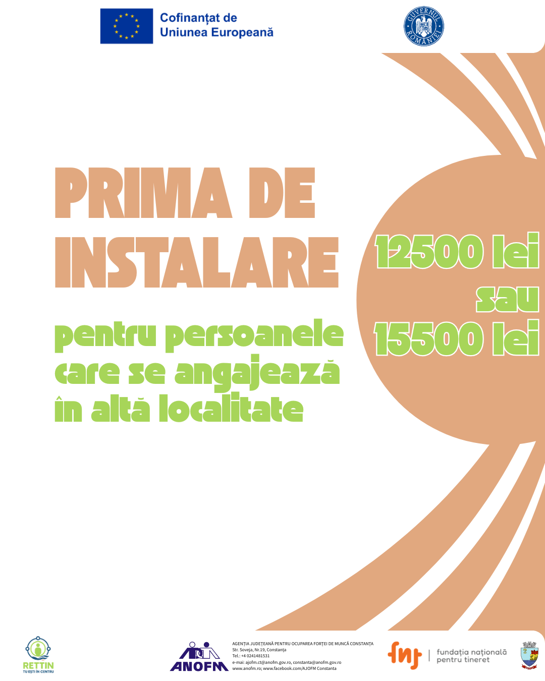 Prima de instalare pentru persoanele care se angajează în altă localitate