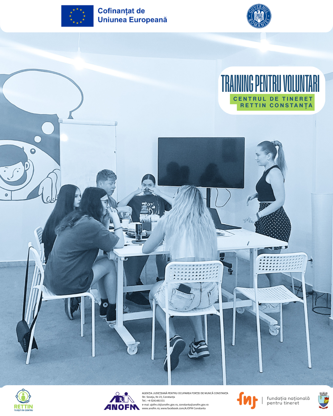 Training pentru VOLUNTARI – 3 ateliere pentru DEZVOLTAREA UNEI COMUNITĂȚI A TIINERILOR